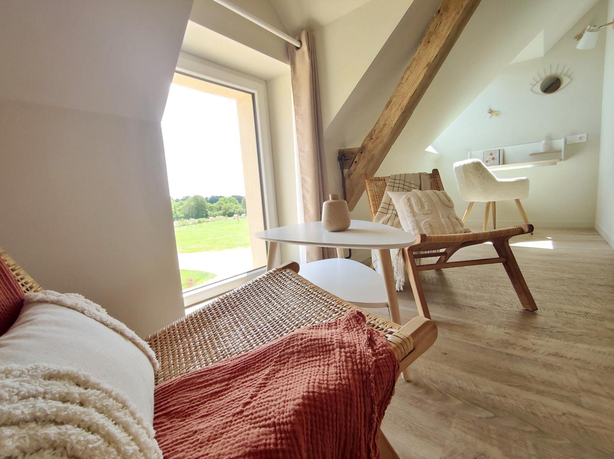 La Douce Halte - Gites Avec Spa Ou Sauna Saint-Ouen-Des-Toits Exterior photo